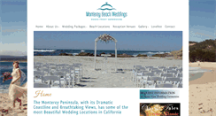 Desktop Screenshot of beachweddingsinmonterey.com